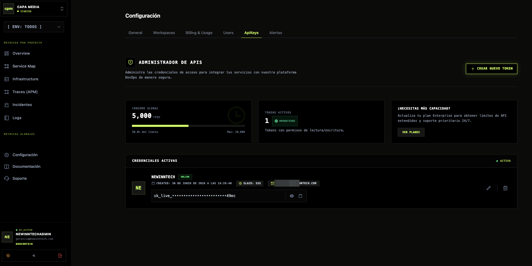 API Architecture & Key Management